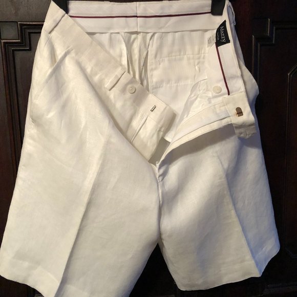AFAZZY New York men's W32 White linen - Picture 5 of 9